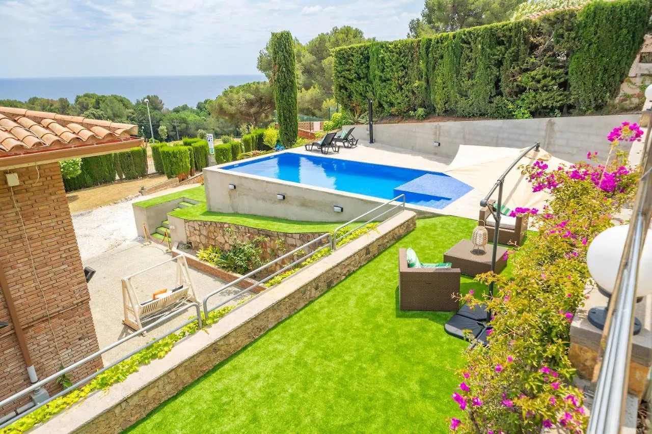 Villa Santa Cristina Lux, Ideal Familias, Frente Al Mar - Cala Treumal Blanes Spanyolország