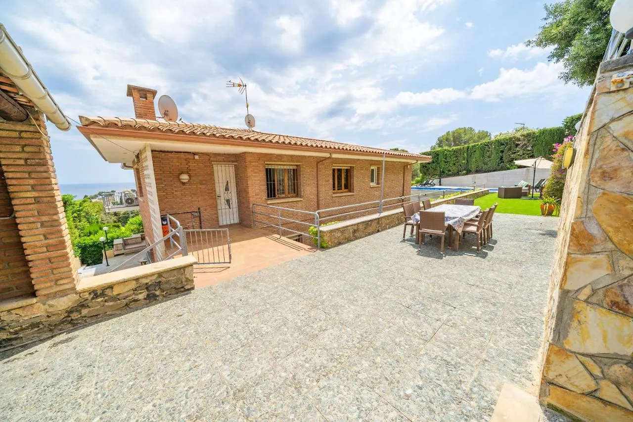 Villa Santa Cristina Lux, Ideal Familias, Frente Al Mar - Cala Treumal Blanes Spanyolország